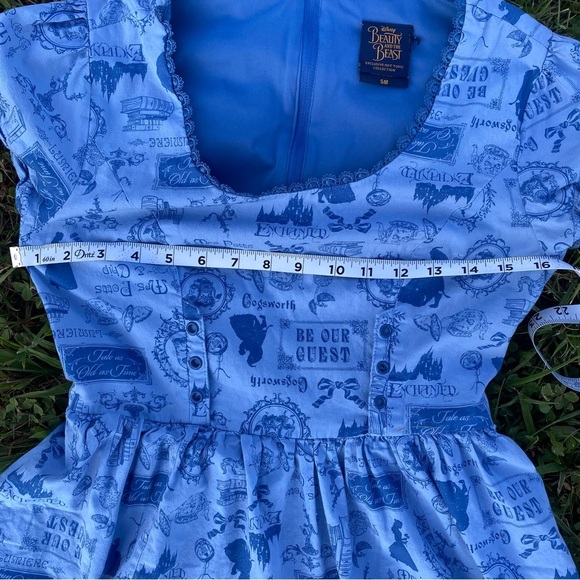 Disney Beauty & Beast Ruffle Dress Small Limited edition Hot Topic - Picture 9 of 13
